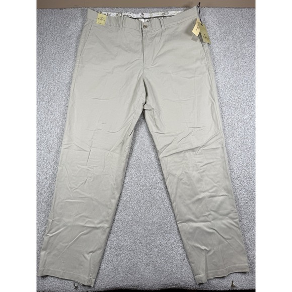 NEW‎ Tommy Bahama Pants Men's 40X34 Beige Cotton Tencel Slacks Curtis Vacation - Picture 2 of 4